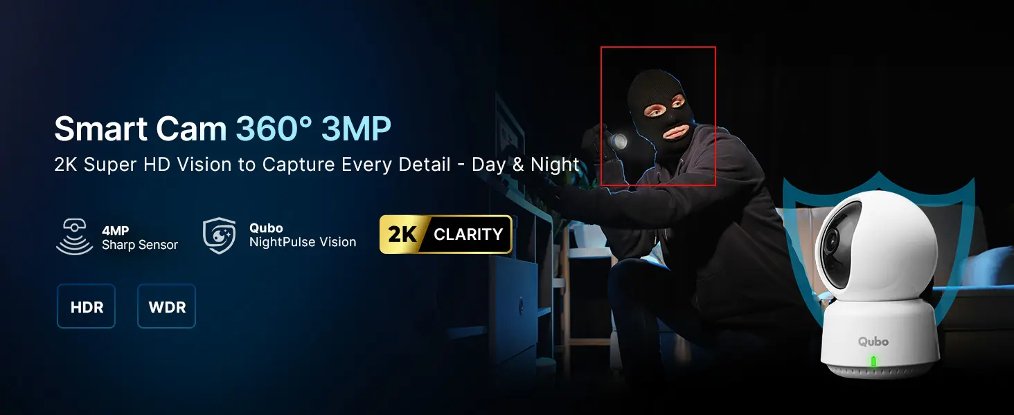 Qubo Smart 360: Best CCTV Camera for Maximum Storage Capacity
