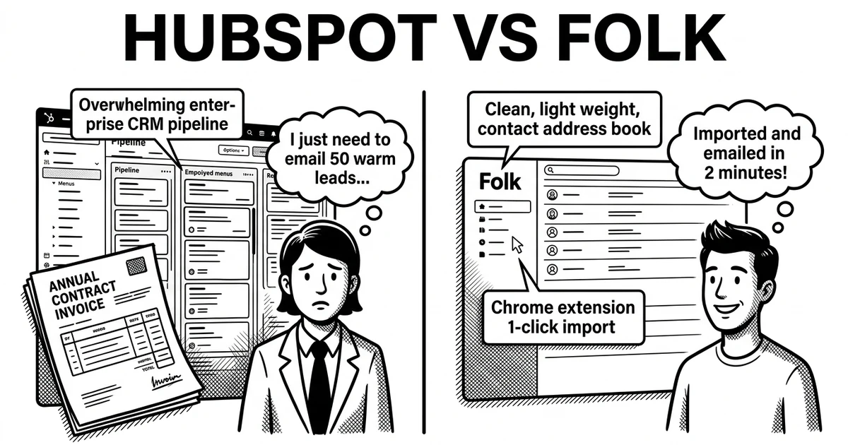 hubspot vs folk