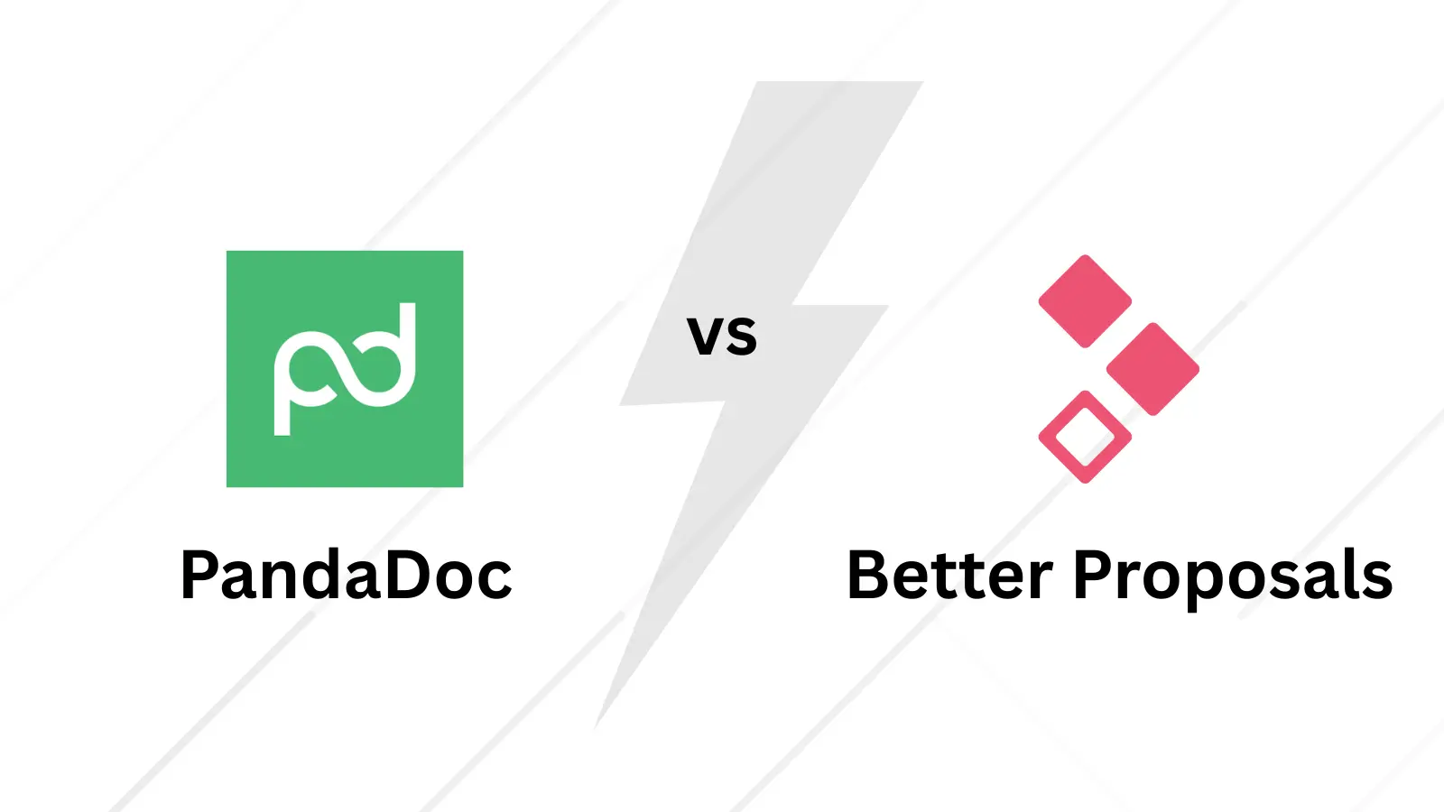 PandaDoc vs Better Proposals comparison showing key features and pricing differences for proposal software
