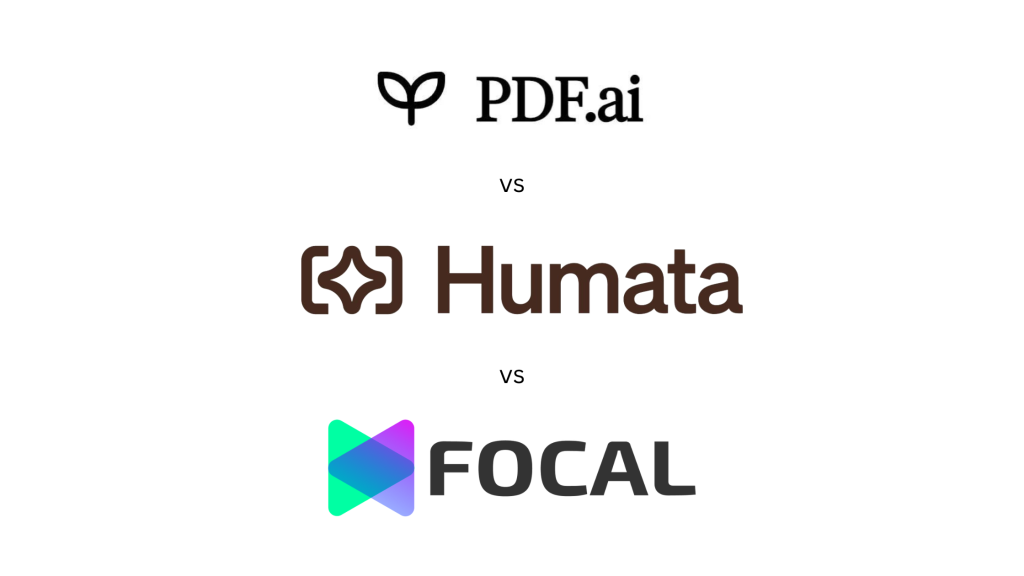 PDF AI Tools Comparison: PDF.ai vs Humata.ai vs GetFocal.co