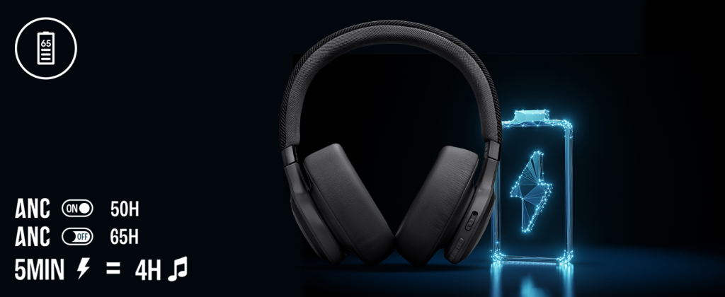 Best Headphones Under 10000: JBL Live 770NC: Powerhouse Battery and Spatial Audio