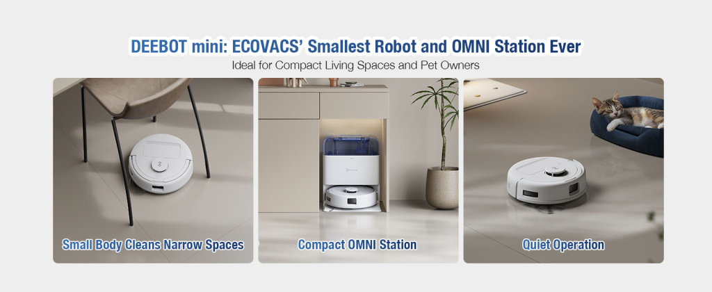3. ECOVACS DEEBOT MINI Omni: The Compact Powerhouse