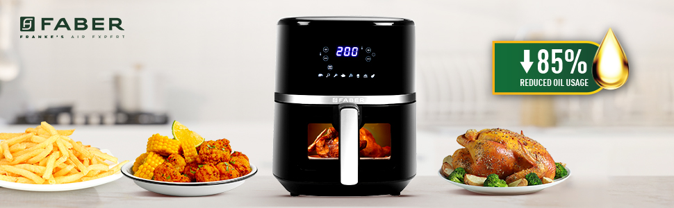 Faber Digital Air Fryer 6L - Best Budget Air Fryer with View Window