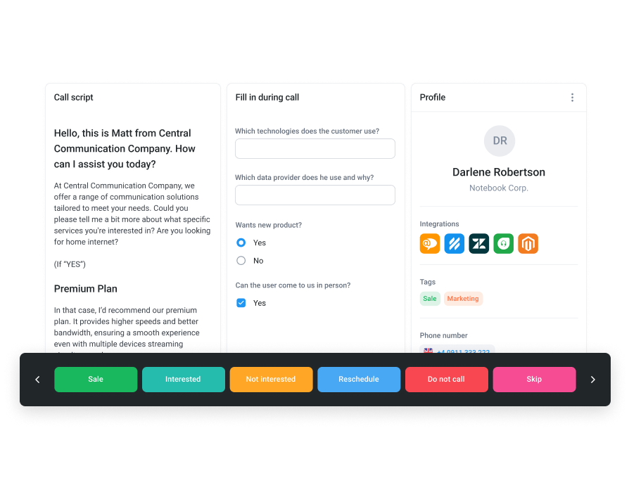 CloudTalk's Power Dialer Integration